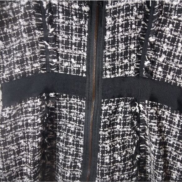 Guess Women's Dress Black & White Tweed Size 1 NWT - Picture 6 of 11